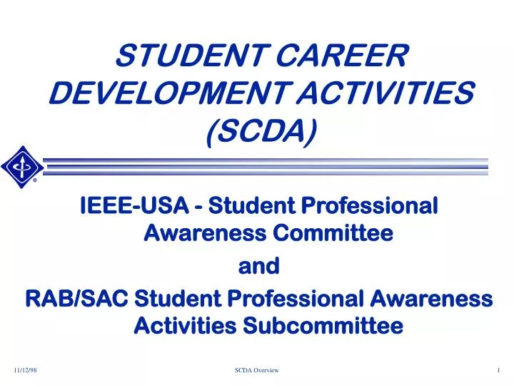 student career development activities scda