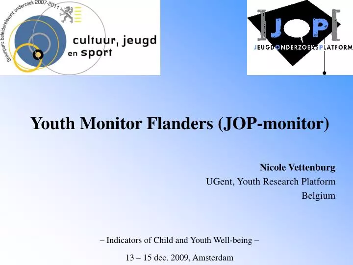 youth monitor flanders jop monitor nicole vettenburg ugent youth research platform belgium
