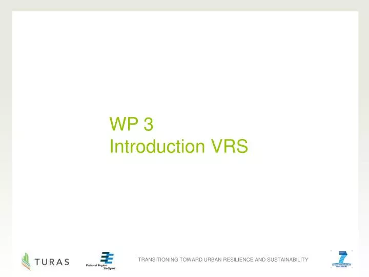 wp 3 introduction vrs