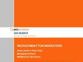 RECRUITMENT FOR MARKETERS