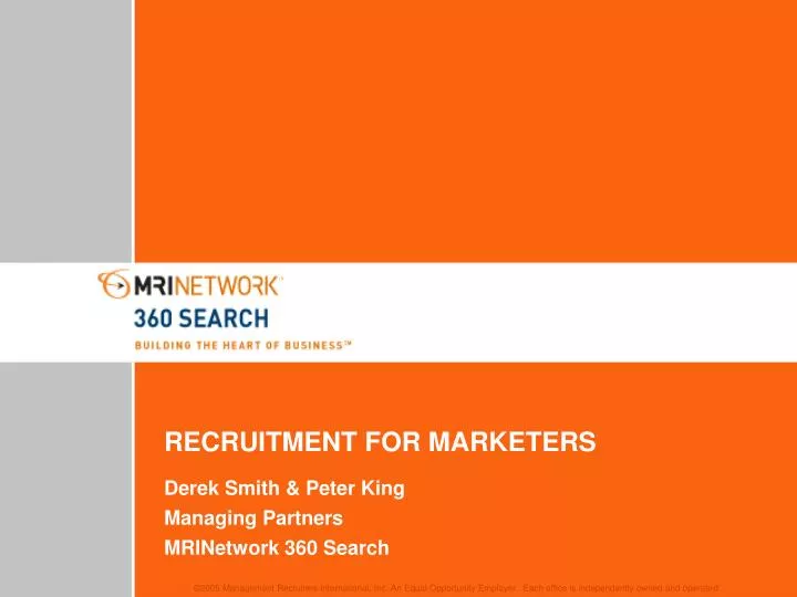 recruitment for marketers