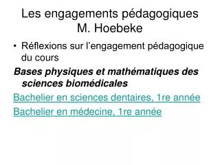 les engagements p dagogiques m hoebeke