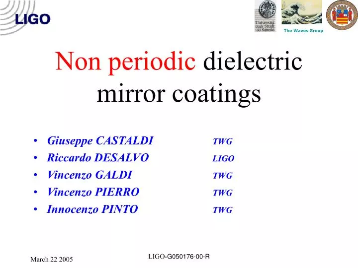 non periodic dielectric mirror coatings