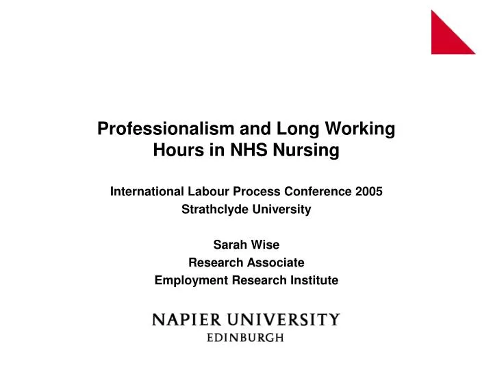 professionalism and long working hours in nhs nursing
