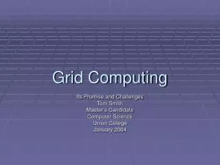 Grid Computing