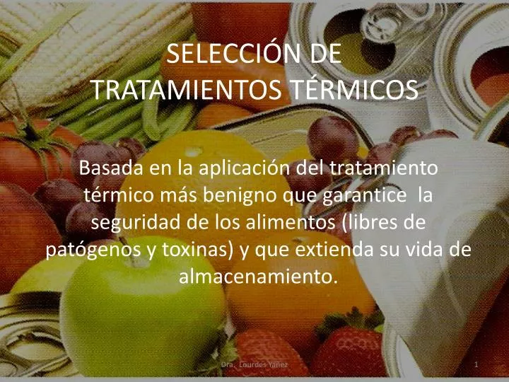 selecci n de tratamientos t rmicos