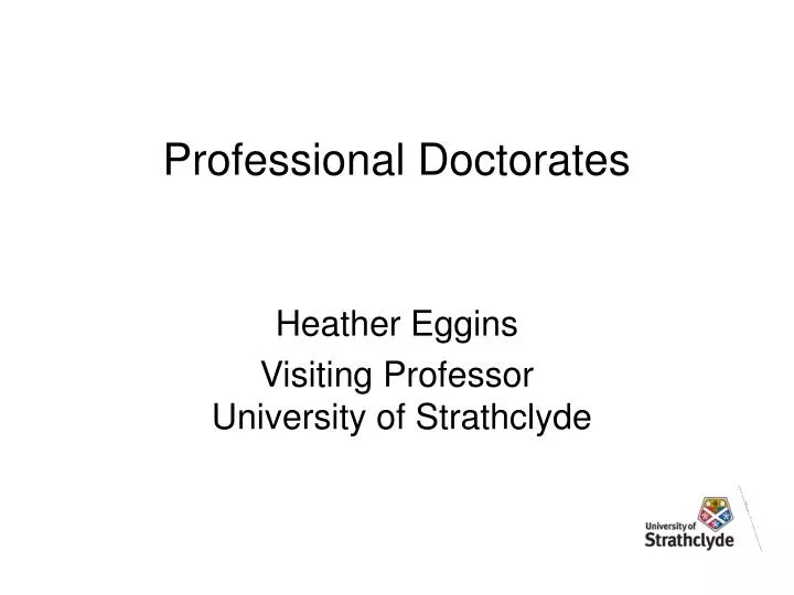 professional doctorates