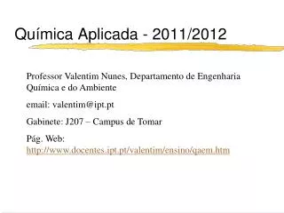 qu mica aplicada 2011 2012