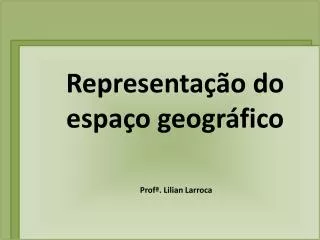 representa o do espa o geogr fico