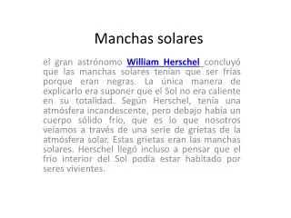 manchas solares