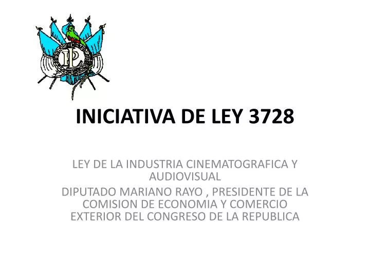 iniciativa de ley 3728