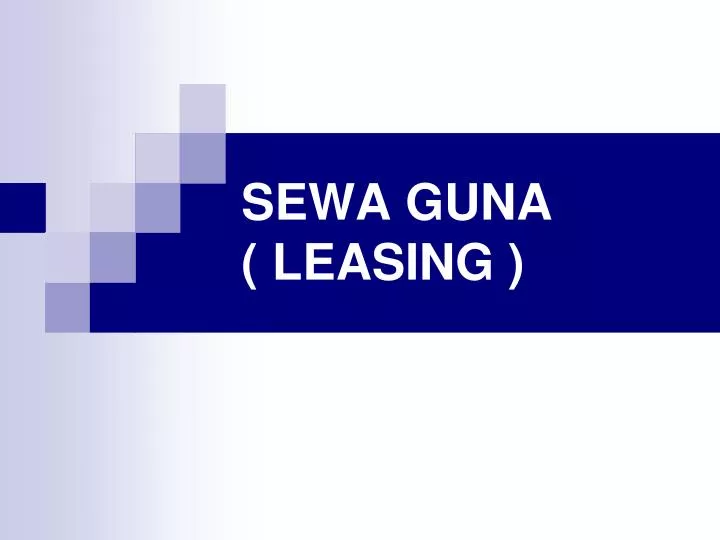 sewa guna leasing