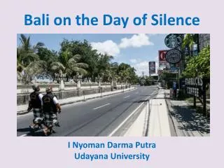 Bali on the Day of Silence