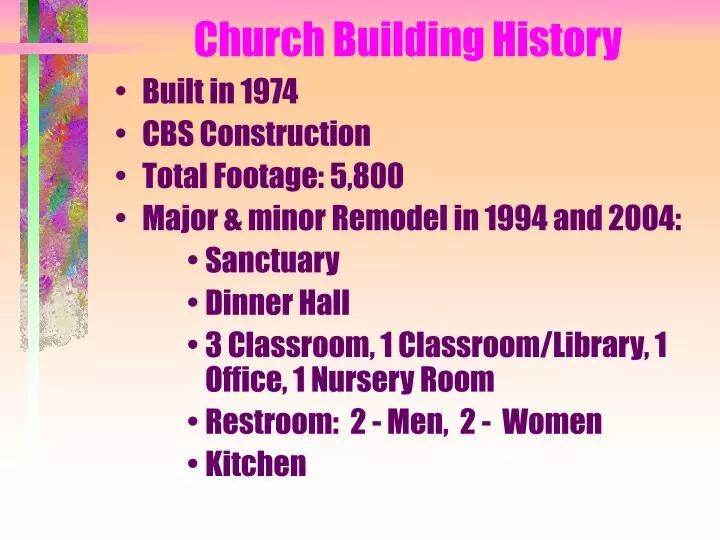 church building history