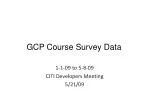 GCP Course Survey Data - slide 1
