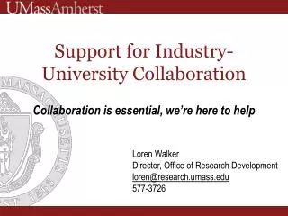 Support for Industry-University Collaboration