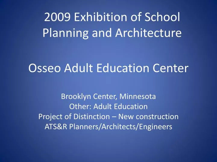 osseo adult education center