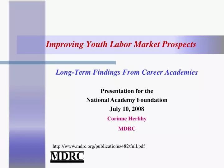 improving youth labor market prospects