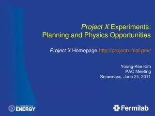 Project X DOE Briefing