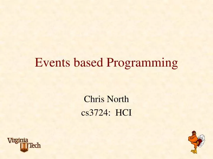events based programming