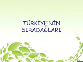t rk ye n n sirada lari