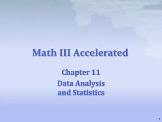 Math III Accelerated