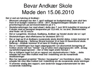bevar andk r skole m de den 15 06 2010