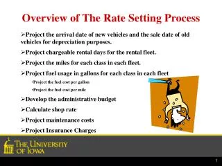 Overview of The Rate Setting Process