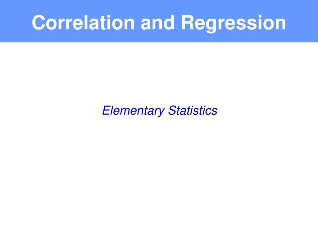 PPT - Correlation and Regression PowerPoint Presentation, free download ...
