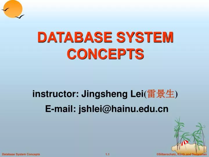 database system concepts