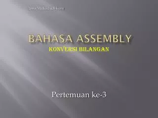 bahasa assembly