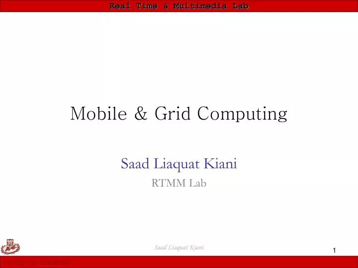 mobile grid computing