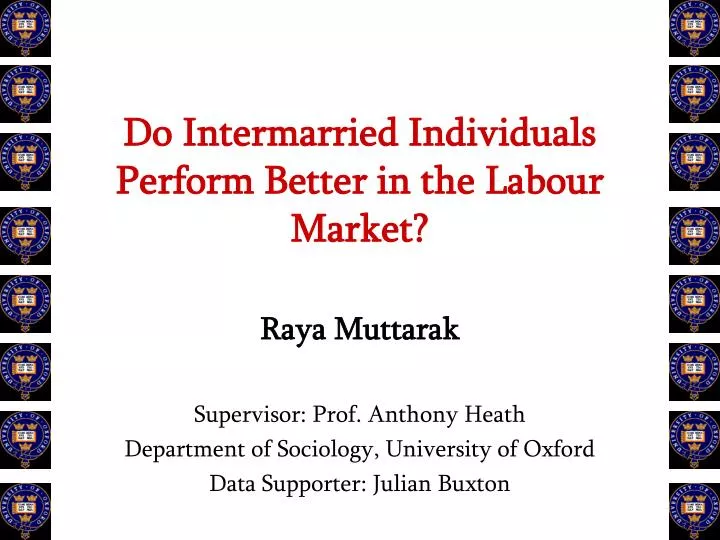 do intermarried individuals perform better in the labour market
