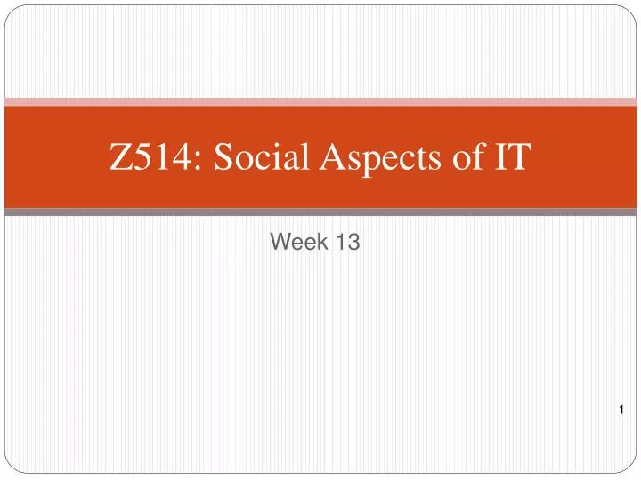 z 514 social aspects of it