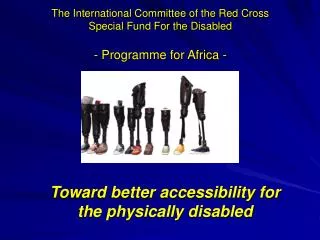 Toward better accessibility for the physically disabled