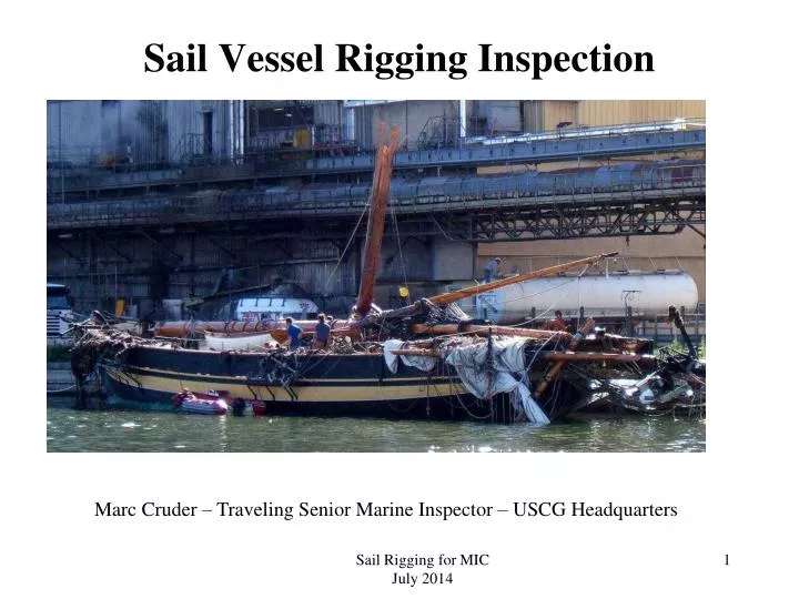 sail vessel rigging inspection