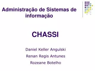 administra o de sistemas de informa o
