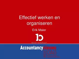 effectief werken en organiseren