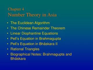 Chapter 4 Number Theory in Asia