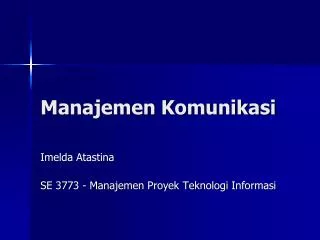 manajemen komunikasi
