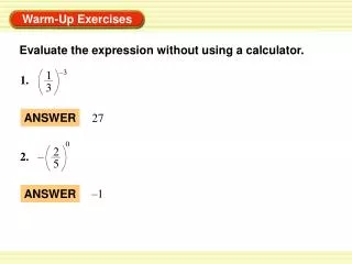 Evaluate the expression without using a calculator.