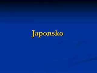 japonsko