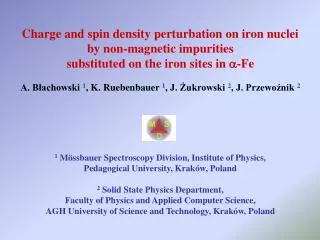 Charge and spin density perturbation on iron nuclei by non-magnetic impurities