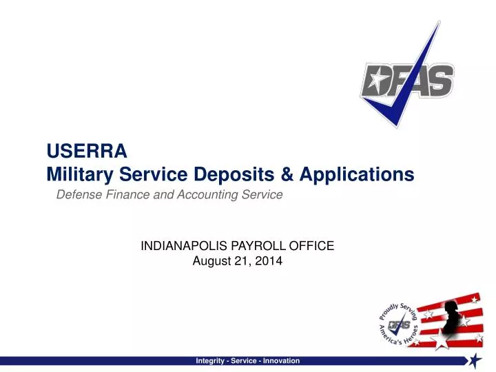 userra military service deposits applications
