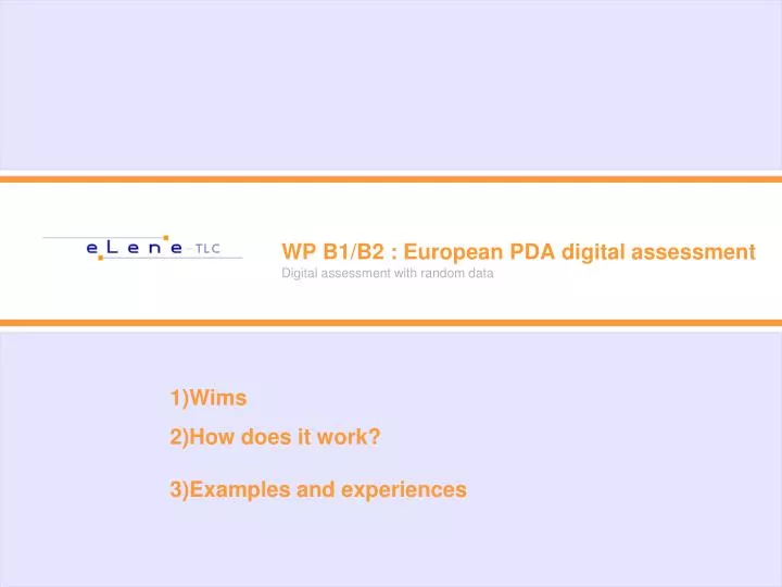 wp b1 b2 european pda digital assessment