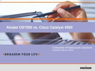 Alcatel OS7000 vs. Cisco Catalyst 4500