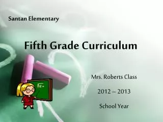 Fifth Grade Curriculum