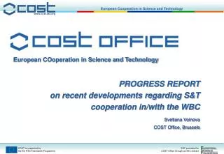 European COoperation in Science and Technology