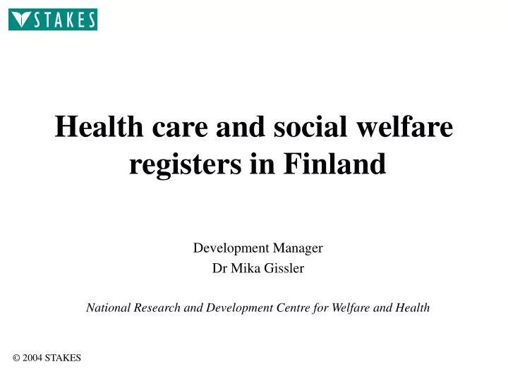 health care and social welfare registers in finland