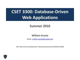 CSET 3300: Database-Driven Web Applications